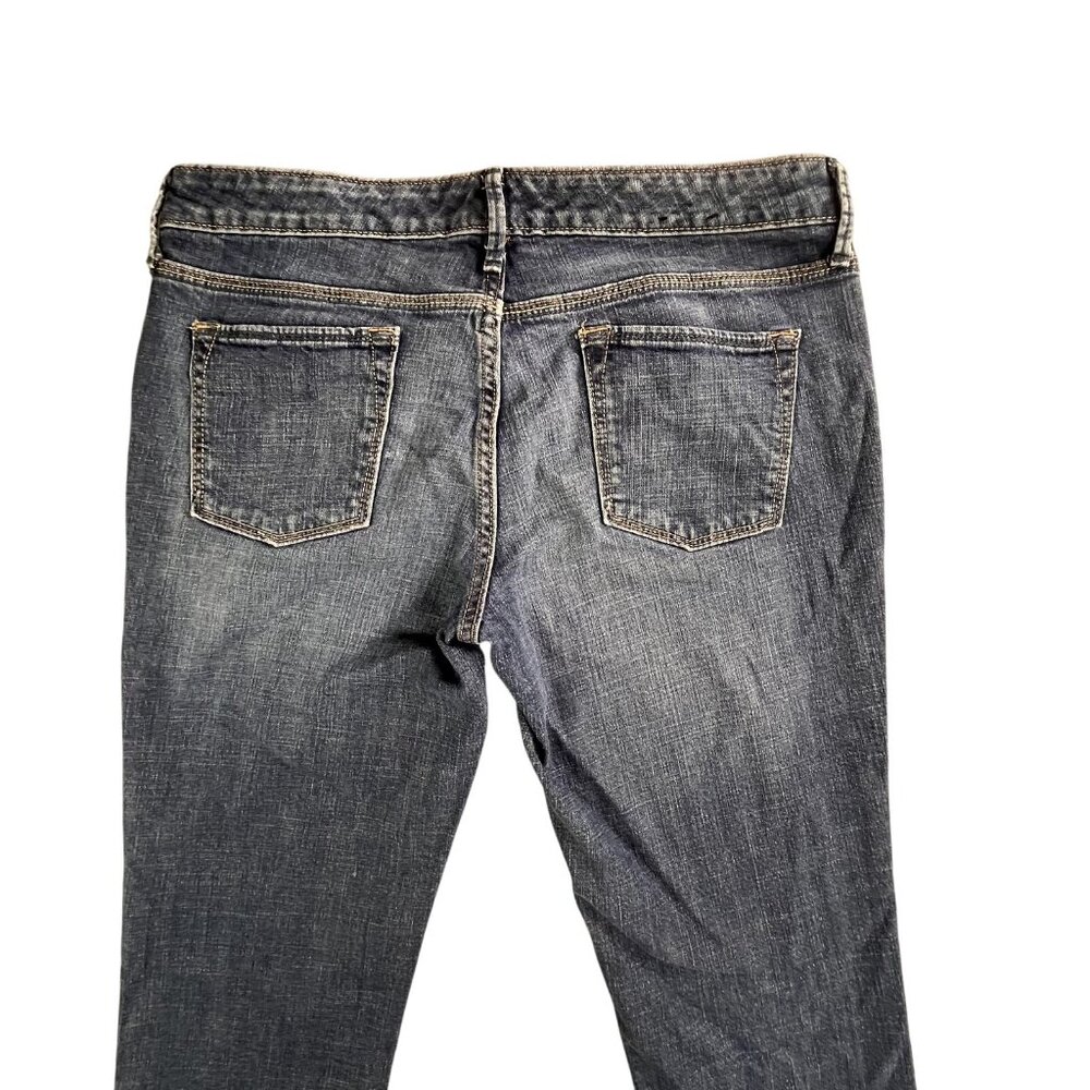 Banana Republic Jeans Womens 8 Blue Stretch Denim Straight Leg Classic Fit Pants - Picture 4 of 16